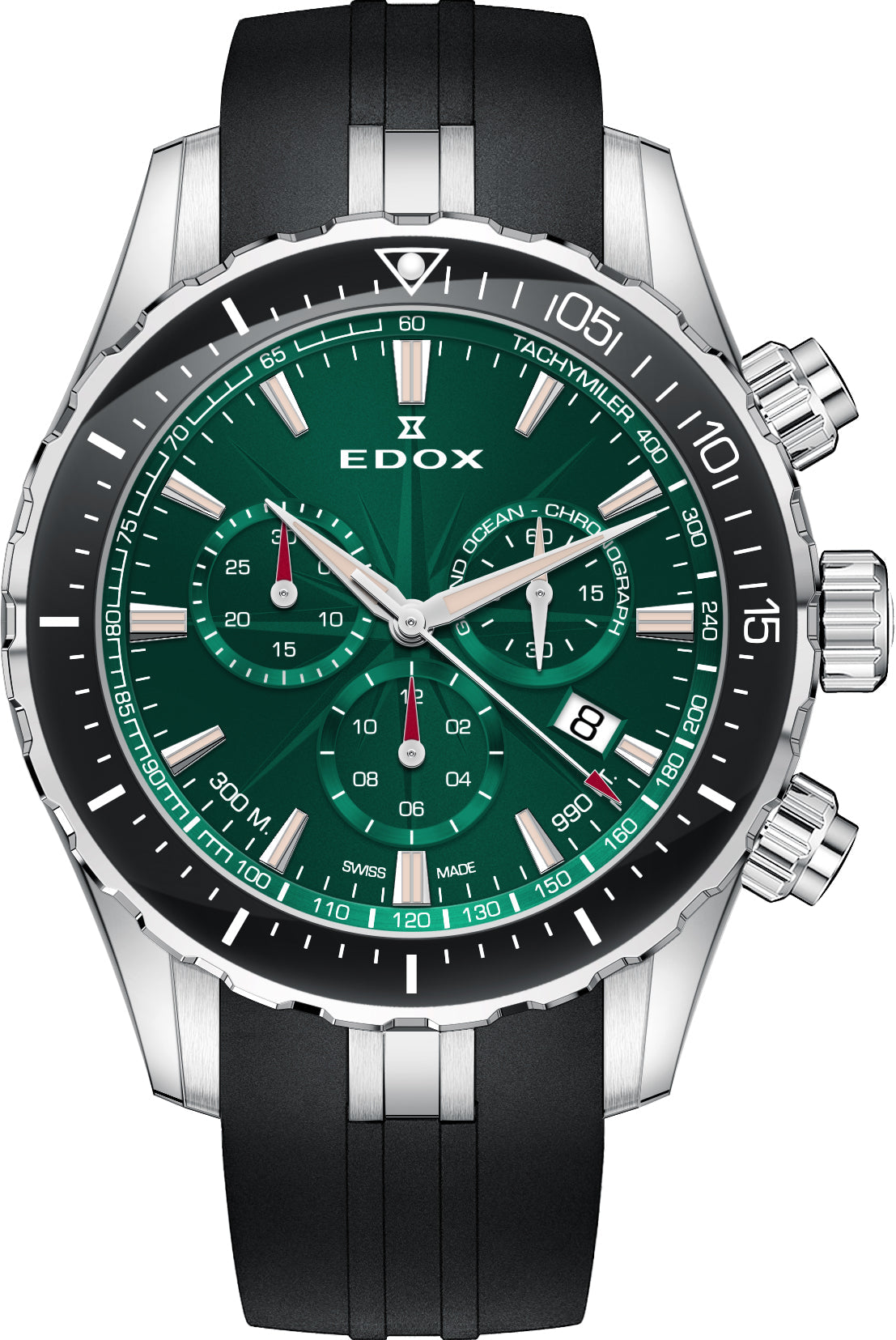 Edox Watch Grand Ocean Quartz Chrono 10248 3 VIBN