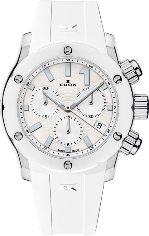 Edox Watch CO-1 Chrono Chronolady 10225 3B BIN