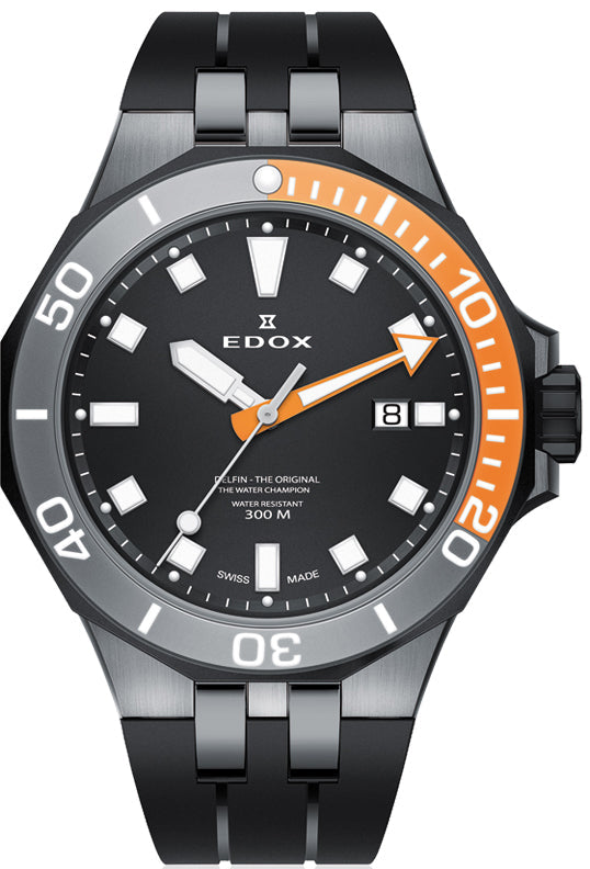 Edox Watch Delfin Diver 3 Hands 53015 357GNOCA NIN