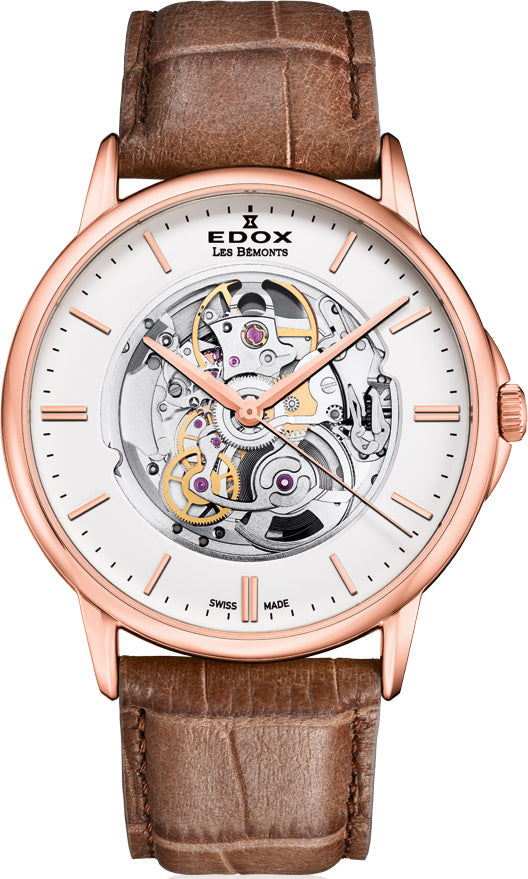 Edox Watch Les Bemonts Automatic Skeleton 85300 37R AIR