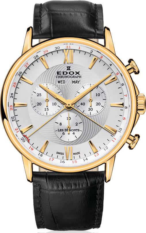 Edox Watch Les Bemonts Chrono Quartz 10501 37J AID