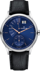 Edox Watch Les Vauberts Day Date Retrograde 34500 3 BUIR