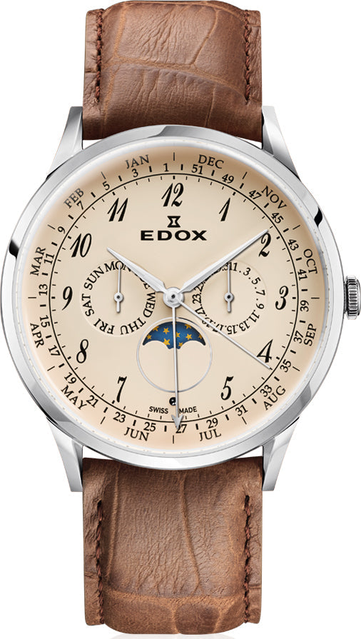 Edox Watch Les Vauberts 40101 3C BEBN