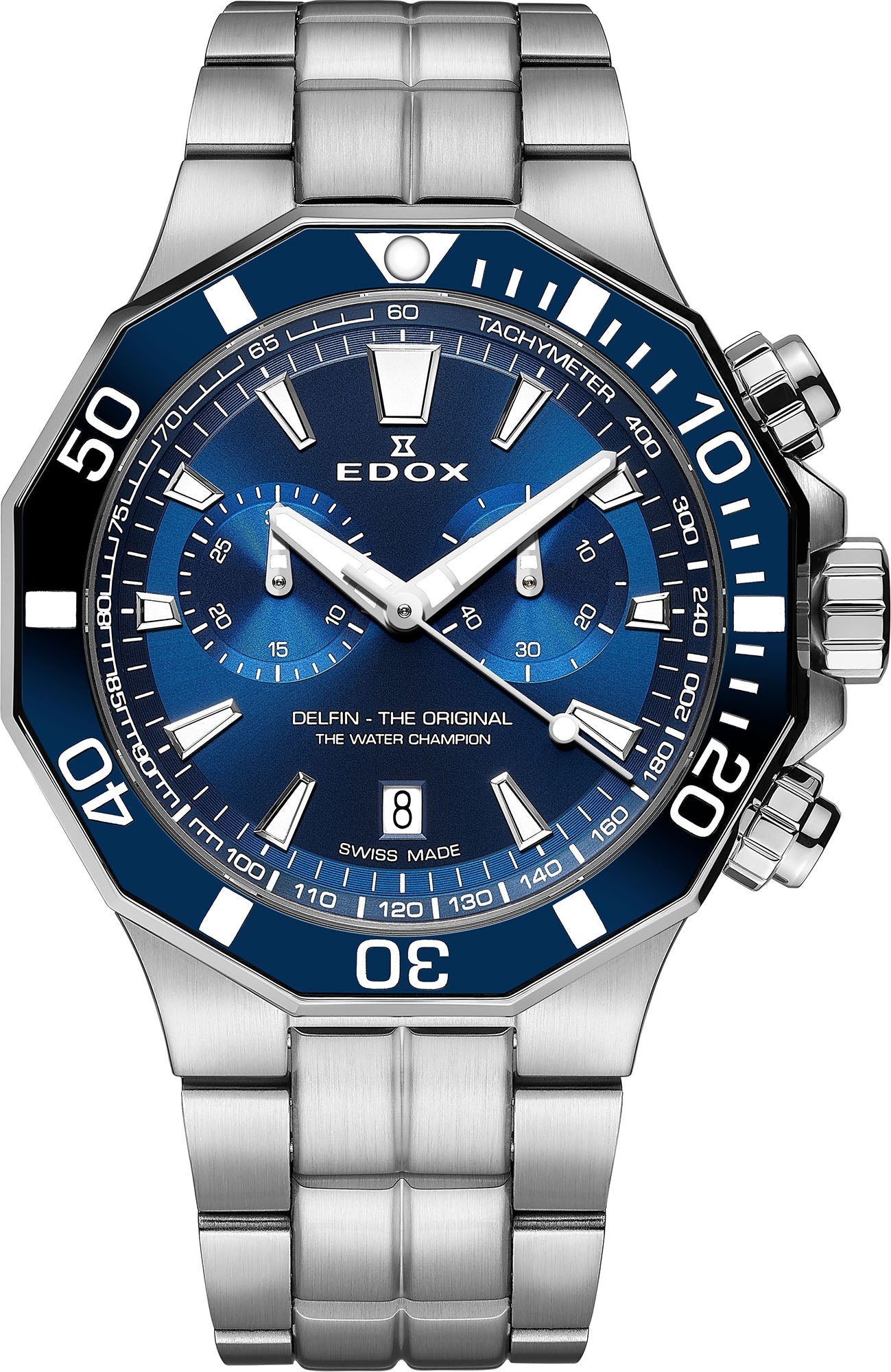 Edox Watch Delfin Bracelet Mens 10112 3BUM BUIN