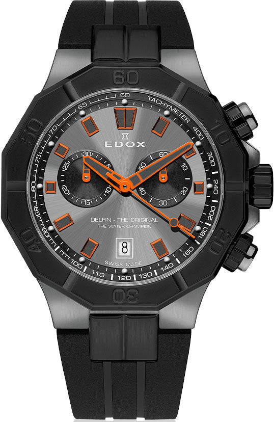 Edox Watch Delfin The Original Chronograph Mens 10113 37GNCA GNO