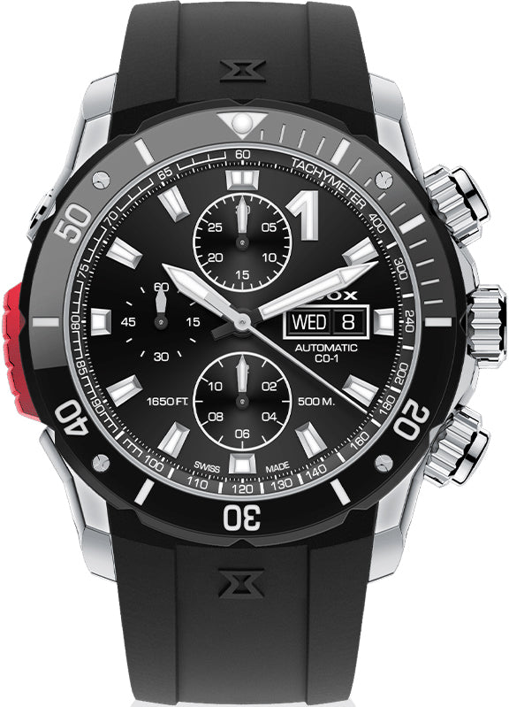 Edox Watch CO-1 Automatic Chrono 01128-3NRCA-NN