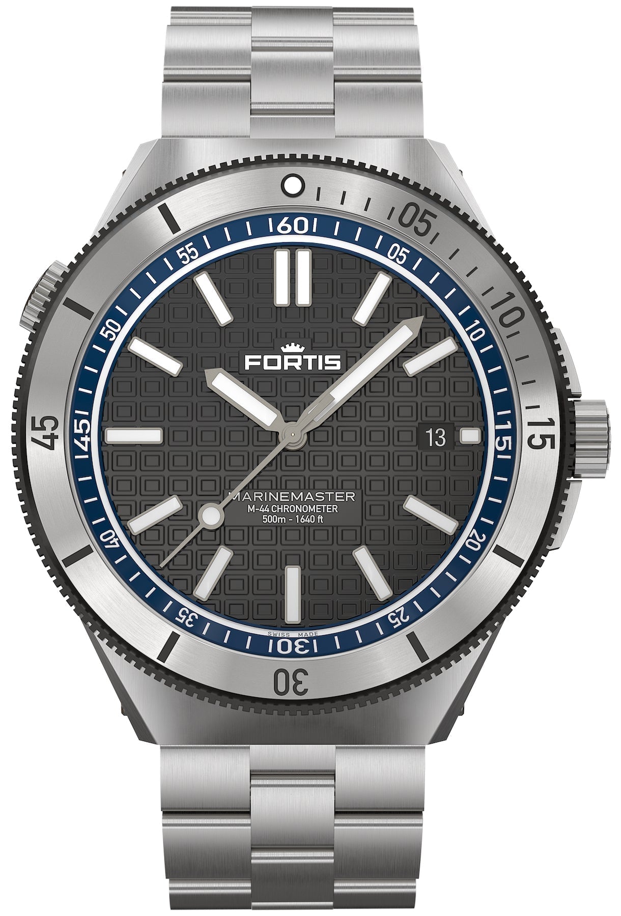 Fortis Marinemaster M 44 Ocean Blue Bracelet Watch F8120022 Image 1