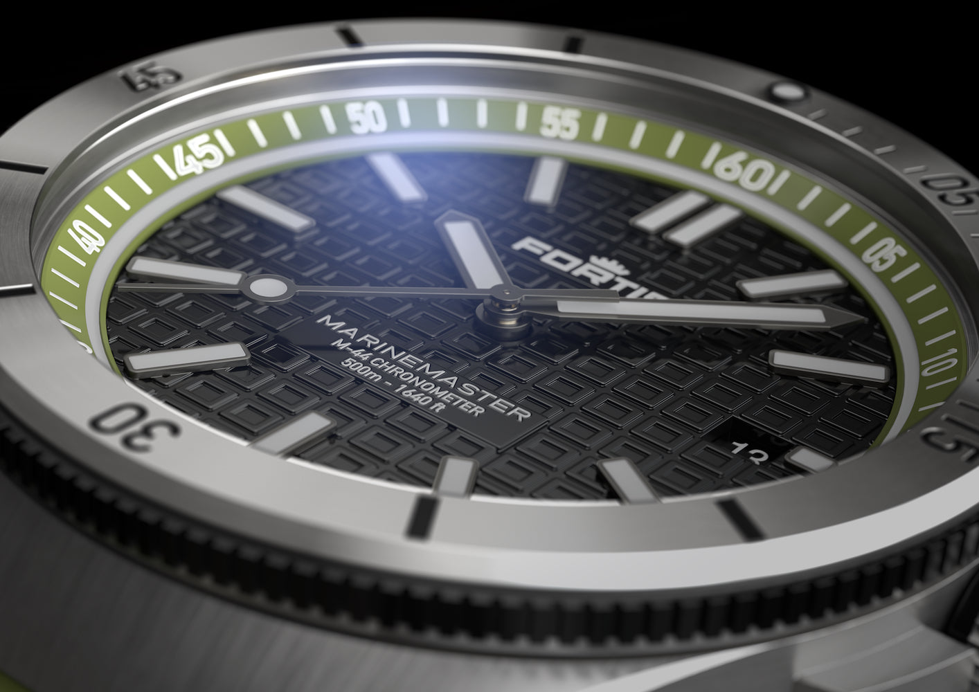 Fortis Marinemaster M 44 Woodpecker Green Watch F8120019 Image 10