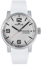 Fortis Watch Cosmonautis Spacematic Steel White 623.10.12 White Silicone