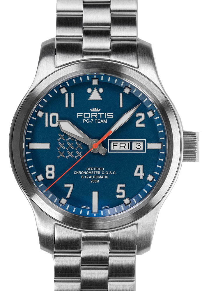 Fortis Watch Aeromaster PC-7 Team Edition Day Date 655.10.55 M