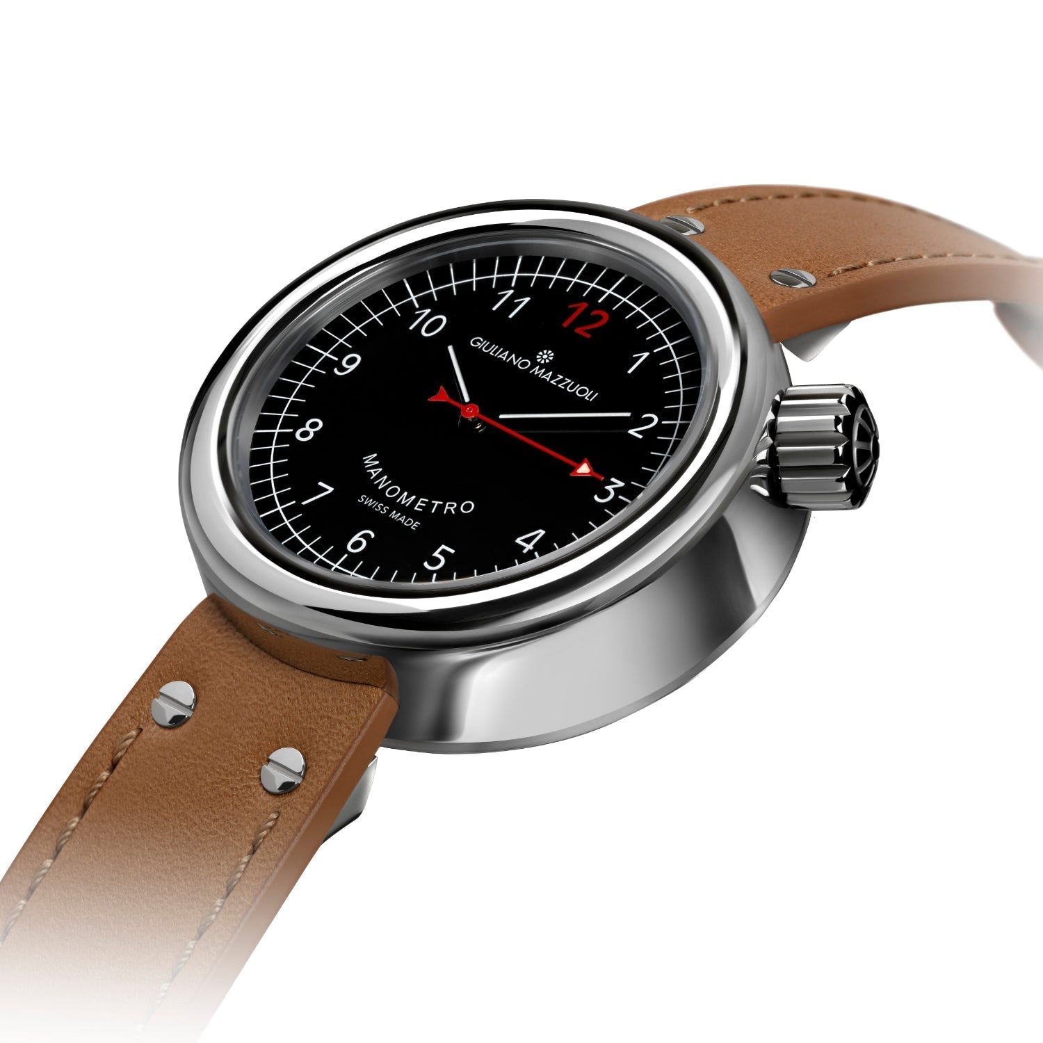 Giuliano Mazzuoli Manometro Polished Black Watch MRP02N  Image 2