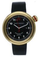 Giuliano Mazzuoli Manometro Carbon Fibre & Brushed Gold Right Crown 7470BGC