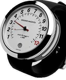 Giuliano Mazzuoli Contagiri Steel with White Dial C01SS