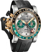 Graham Chronofighter Oversize GMT Steel and Gold 2OVGG.S06A