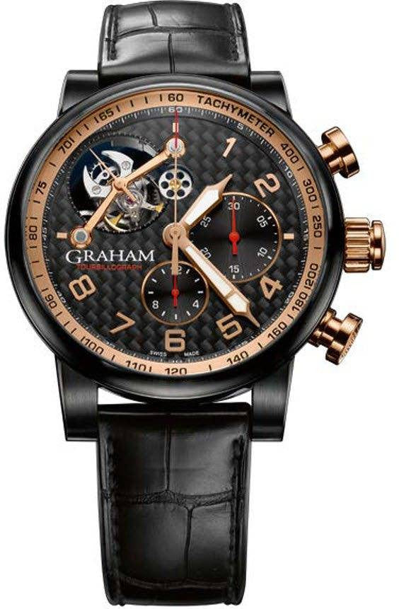 Graham Silverstone Tourbillograph PVD Carbon Dial D 2TSAZ.B03A