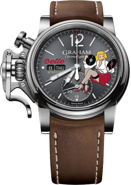 Graham Watch Chronofighter Vintage Nose Art Belle Limited Edition 2CVAS.A01A.L132S