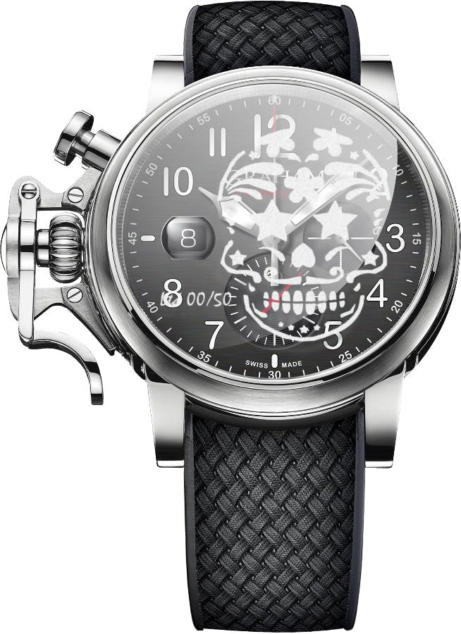 Graham Watch Chronofighter Grand Vintage Graffiti Skull Limited Edition 2CVDS.B29E.K133S