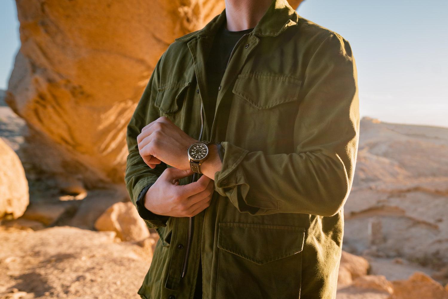 Laco Watch Aachen Olive 39 Limited Edition 862136 Image 3