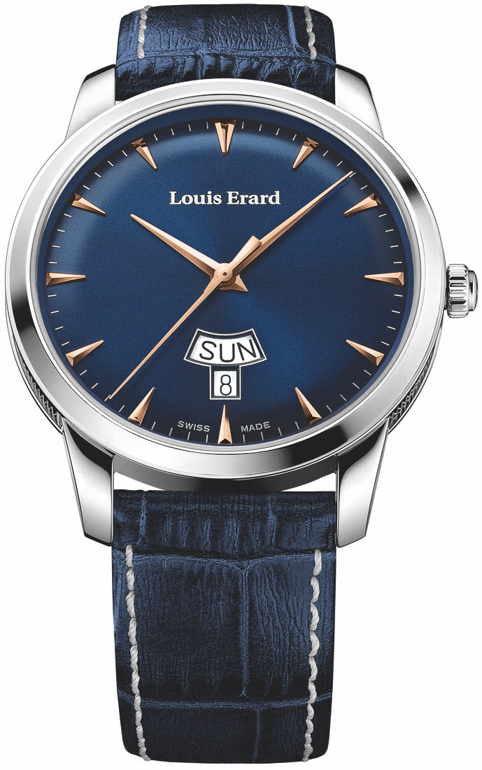 Louis Erard Watch Heritage Quartz Day Date 15920AA15.BEP102