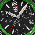 Luminox Sea Pacific Diver Chronograph 3140 Black Green Watch XS.3157.NF Image 5