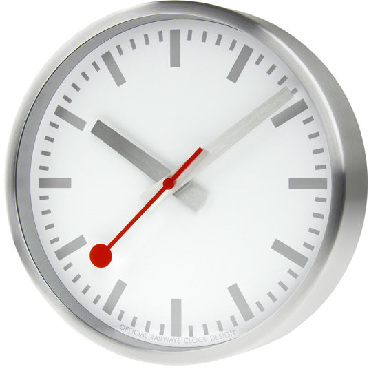 Pure Edition Aluminium Brushed Silver A990.CLOCK.17SBV