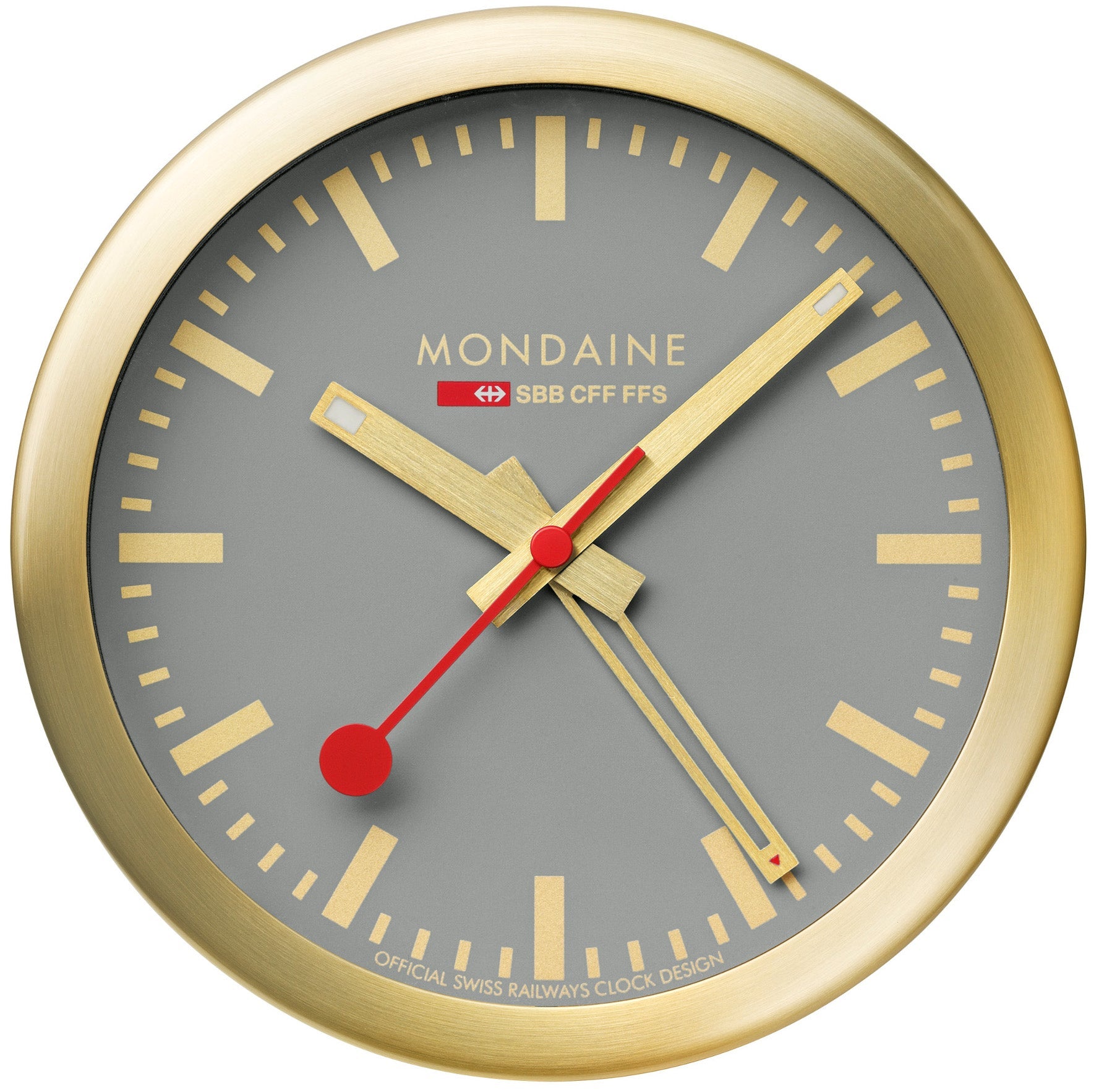 Mondaine Clock Alarm Good Gray A997.MCAL.86SBG