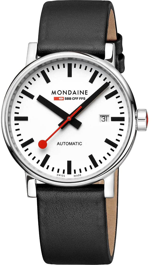 Mondaine Watch Evo2 Big Auto 40mm Grape Leather MSE.40610.LBV
