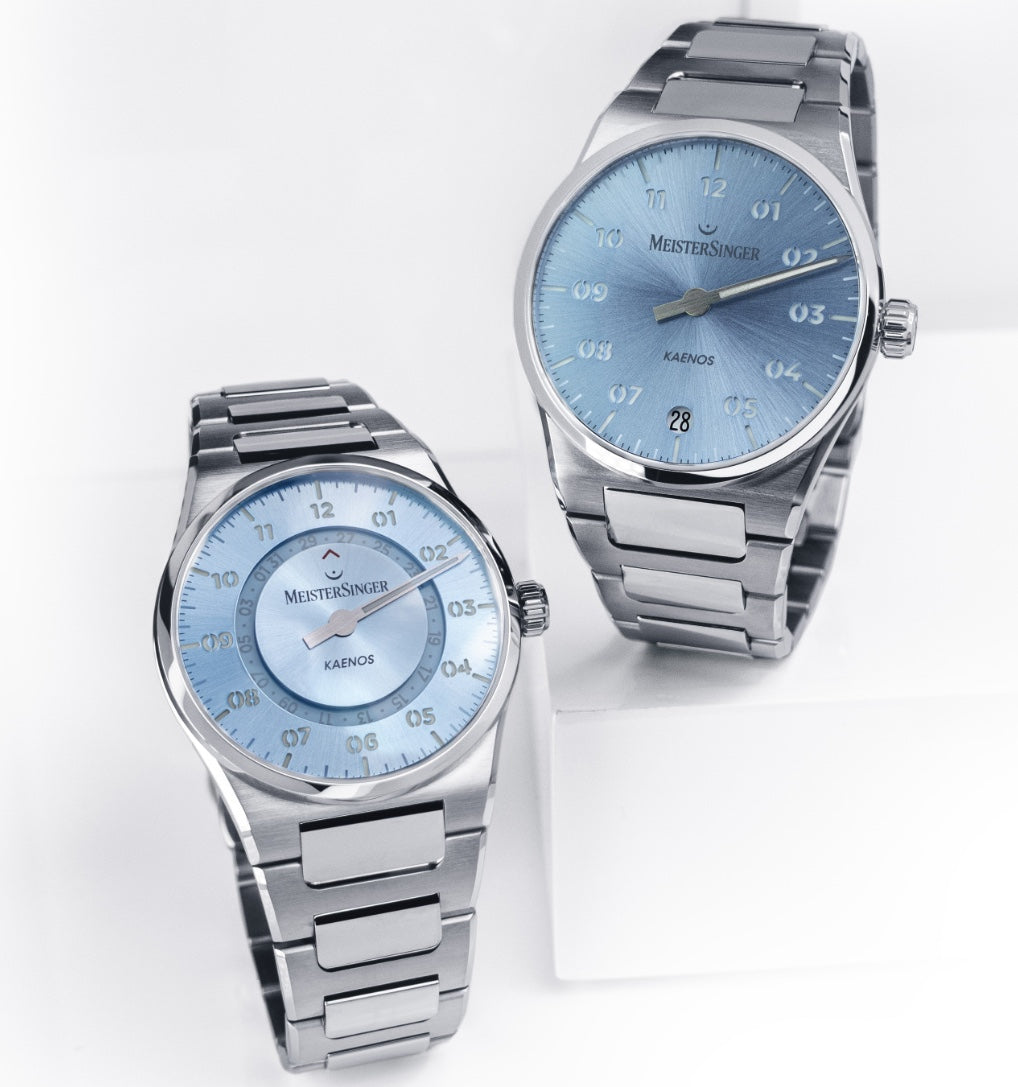 MeisterSinger Kaenos Sunburst Ice Blue Watch KS914 Image 4