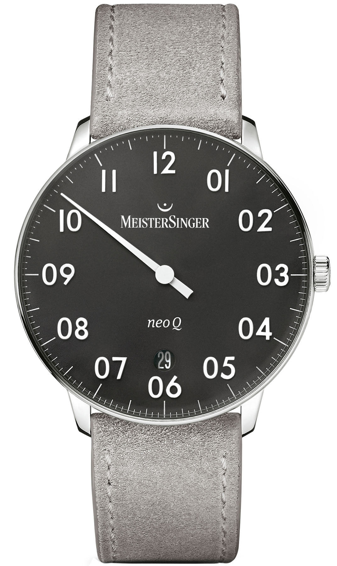 MeisterSinger Watch NEO  Q NQ902N Suede Grey Image 1