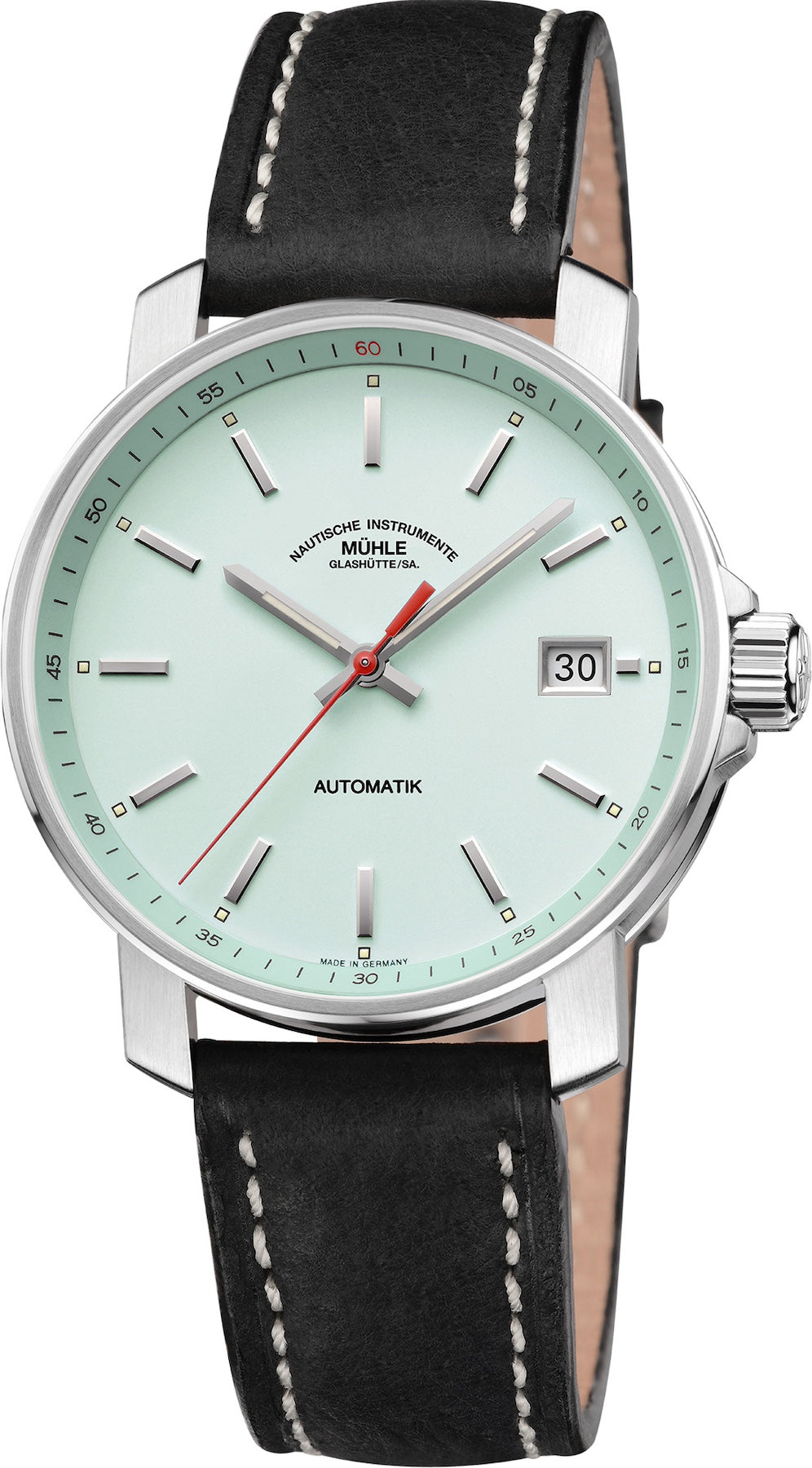 Muhle Glashutte Watch 29er Big Mint Leather M1-25-29-LB-I