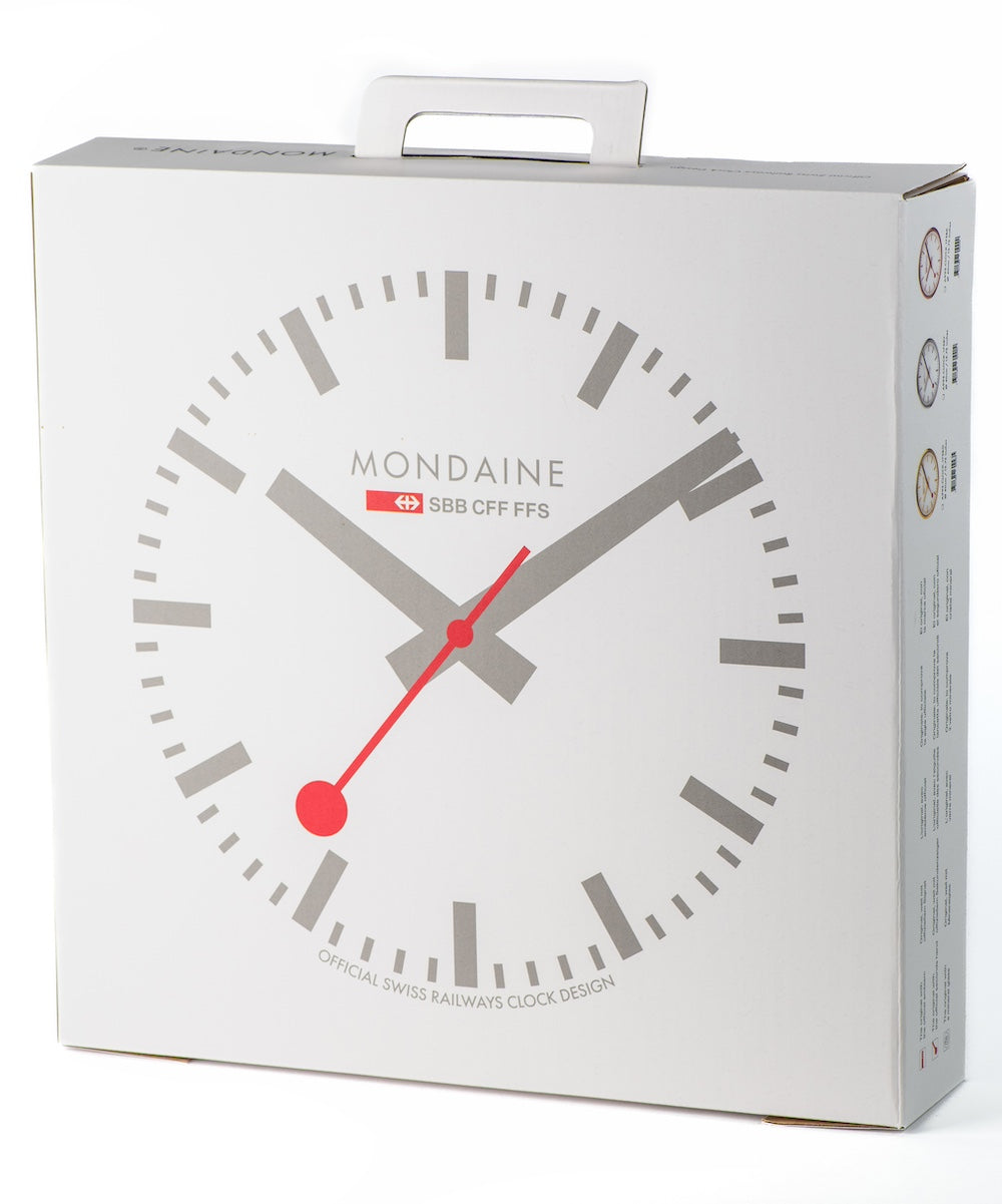 Mondaine Clock Wall Brushed Gold 40cm Watch A995.CLOCK.17SBG Image 2