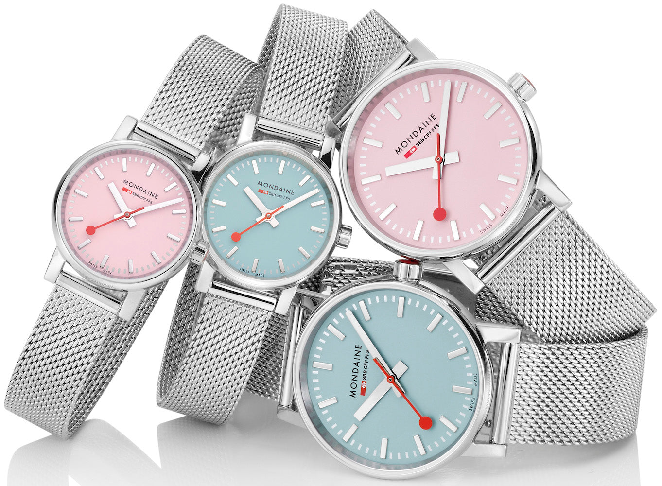 Mondaine Evo2 Sunrise 26mm Pink Watch MDN-454 Image 5