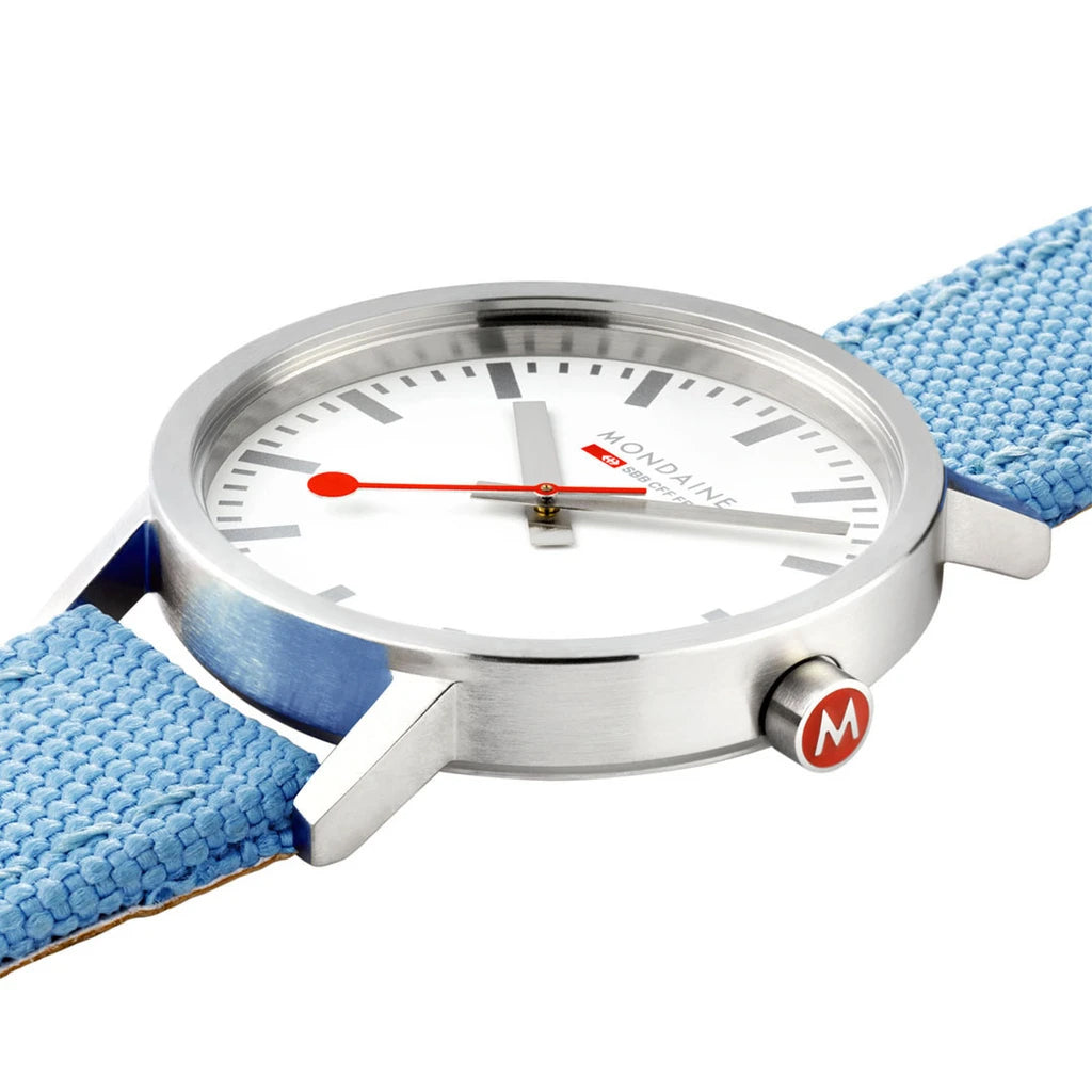 Mondaine Watch Classic 30mm Modern Blue A658.30323.17SBD Image 4