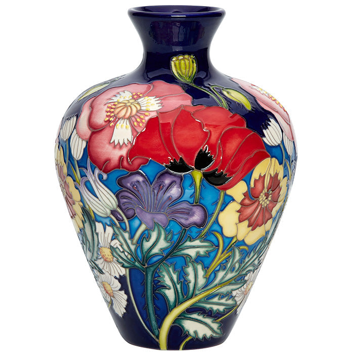 Moorcroft Limited Edition Superbloom Queens Platinum Jubilee Vase, Shape 03/7.