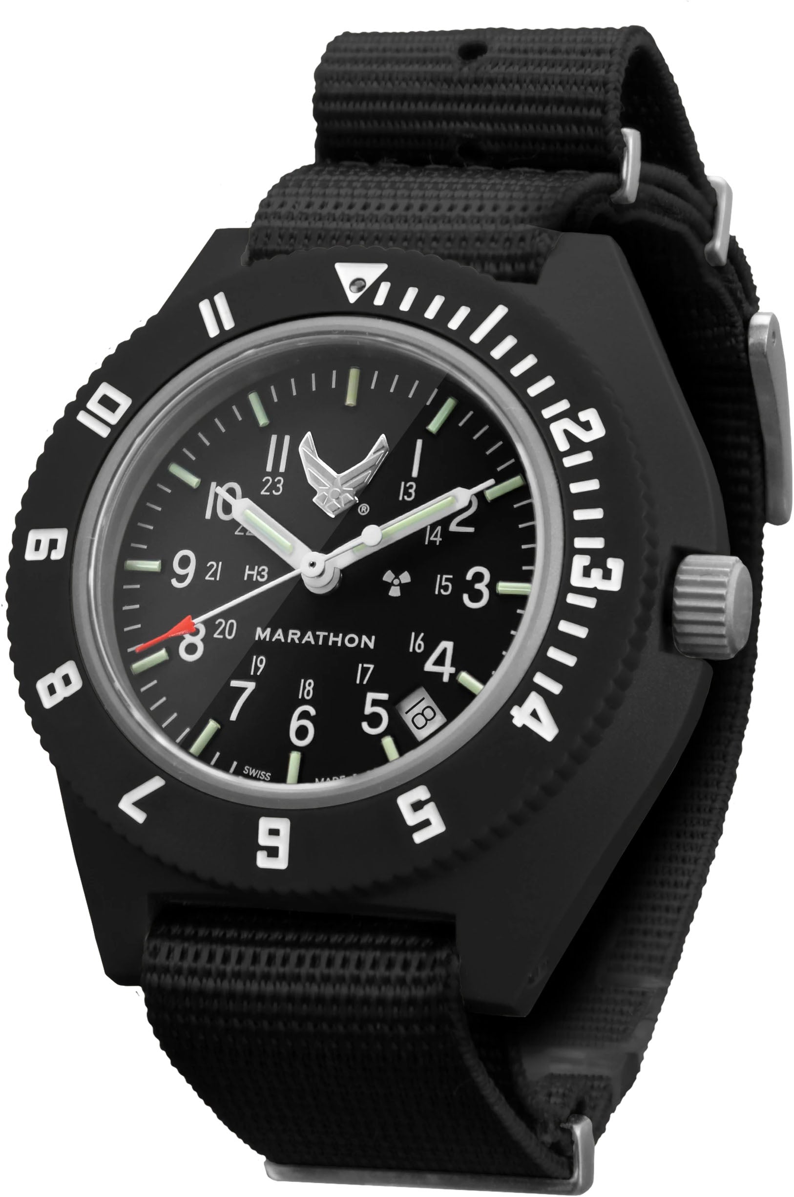 Marathon Watch USAF Collection Official USAF Pilots Navigator With Date WW194013BK-1003