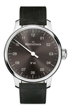 MeisterSinger Watch N. 01 Mens Suede Black AM3307