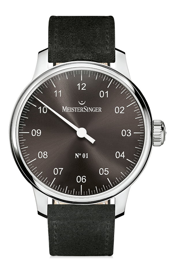 MeisterSinger Watch N. 01 Mens Suede Black AM3307