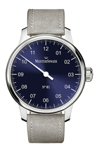 MeisterSinger Watch N. 01 Mens Suede Grey AM3308
