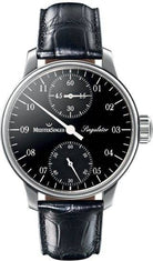 MeisterSinger Watch Singulator SIM102 Croco Print Black