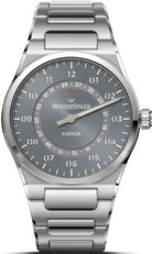 MeisterSinger Watch Kaenos Open Date Sunburst Grey