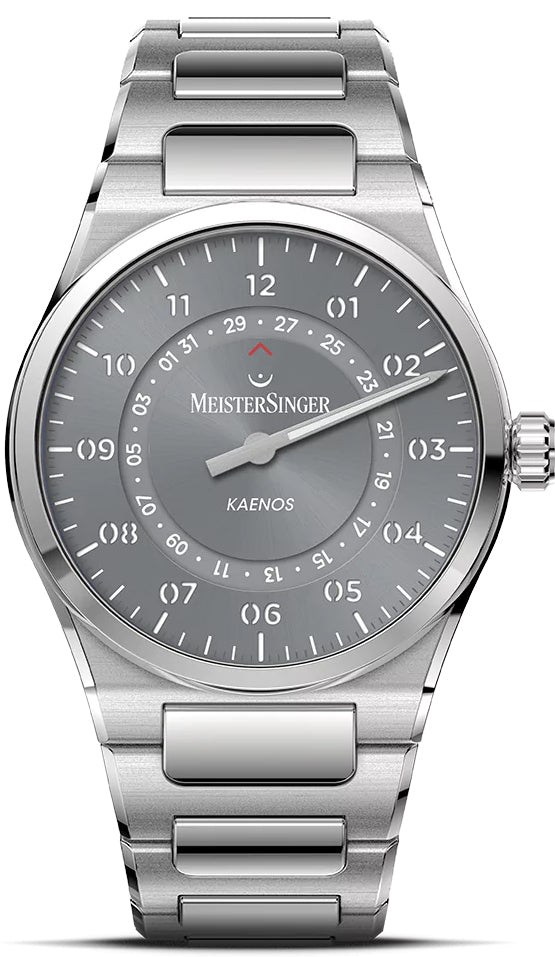 MeisterSinger Kaenos Open Date Sunburst Grey Watch KSOD927