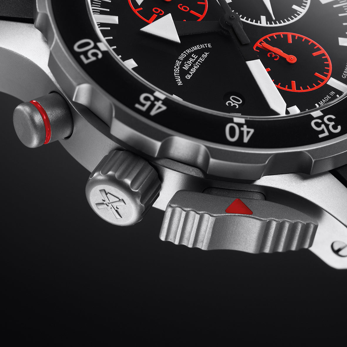 Muhle Glashutte S.A.R. Flieger-Chronograph Watch M1-41-33-KB Image 5
