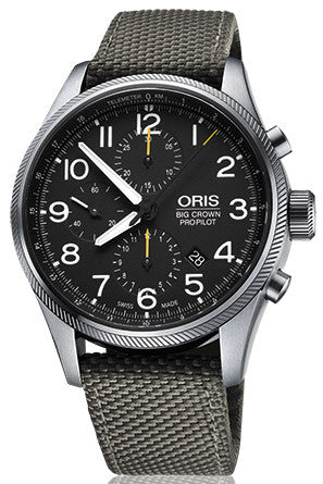 Oris Watch Big Crown ProPilot Chronograph Grey Textile 01 774 7699 4134-07 5 22 17FC
