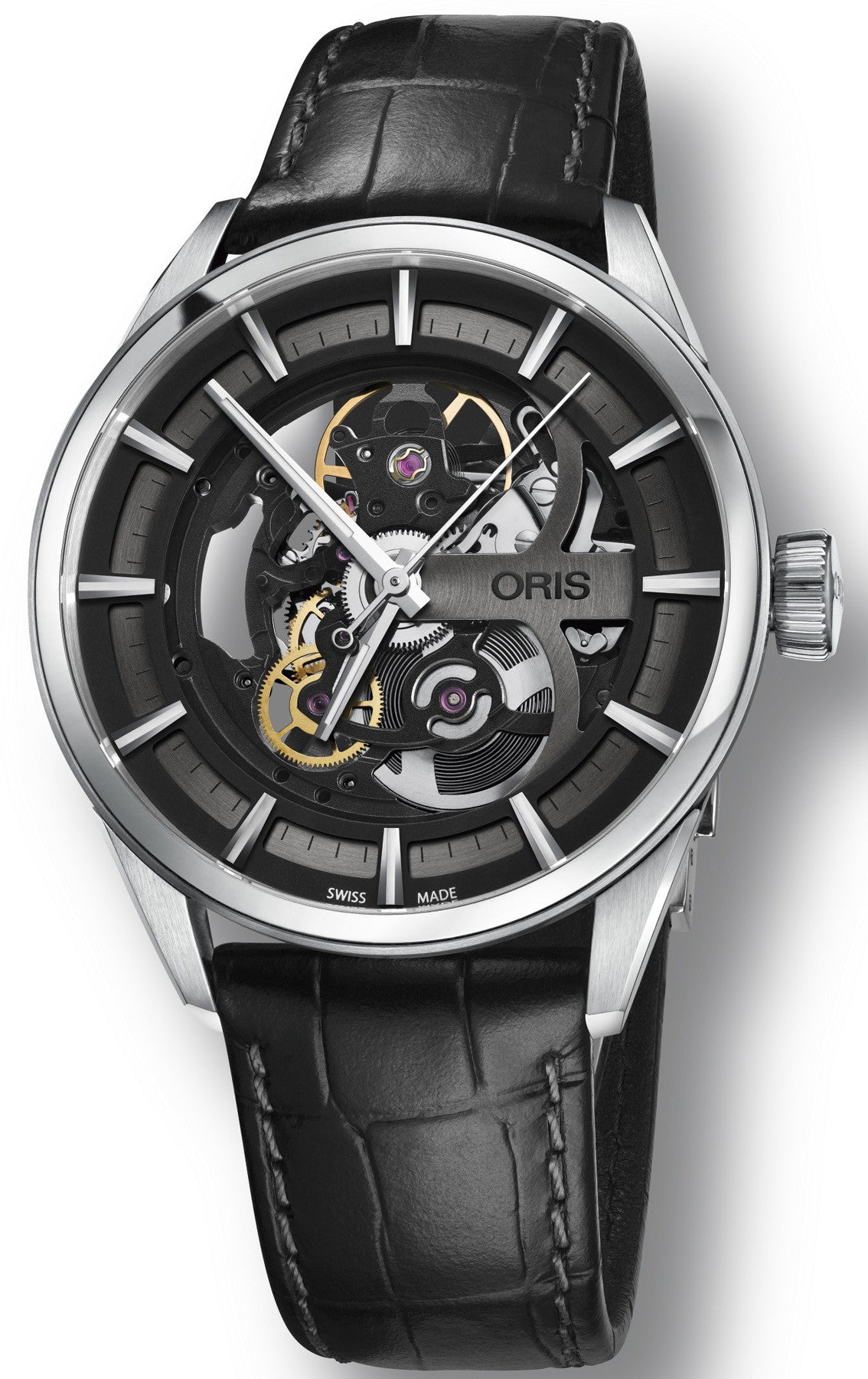 Oris Watch Artix Skeleton Leather 01 734 7714 4054-07 5 19 81FC