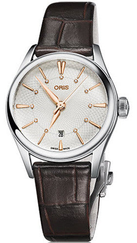 Oris Watch Artelier Lady Date Leather 01 561 7722 4031-LS Brown
