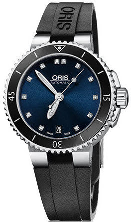 Oris Watch Aquis Lady Date Rubber 01 733 7652 4195-07 4 18 34