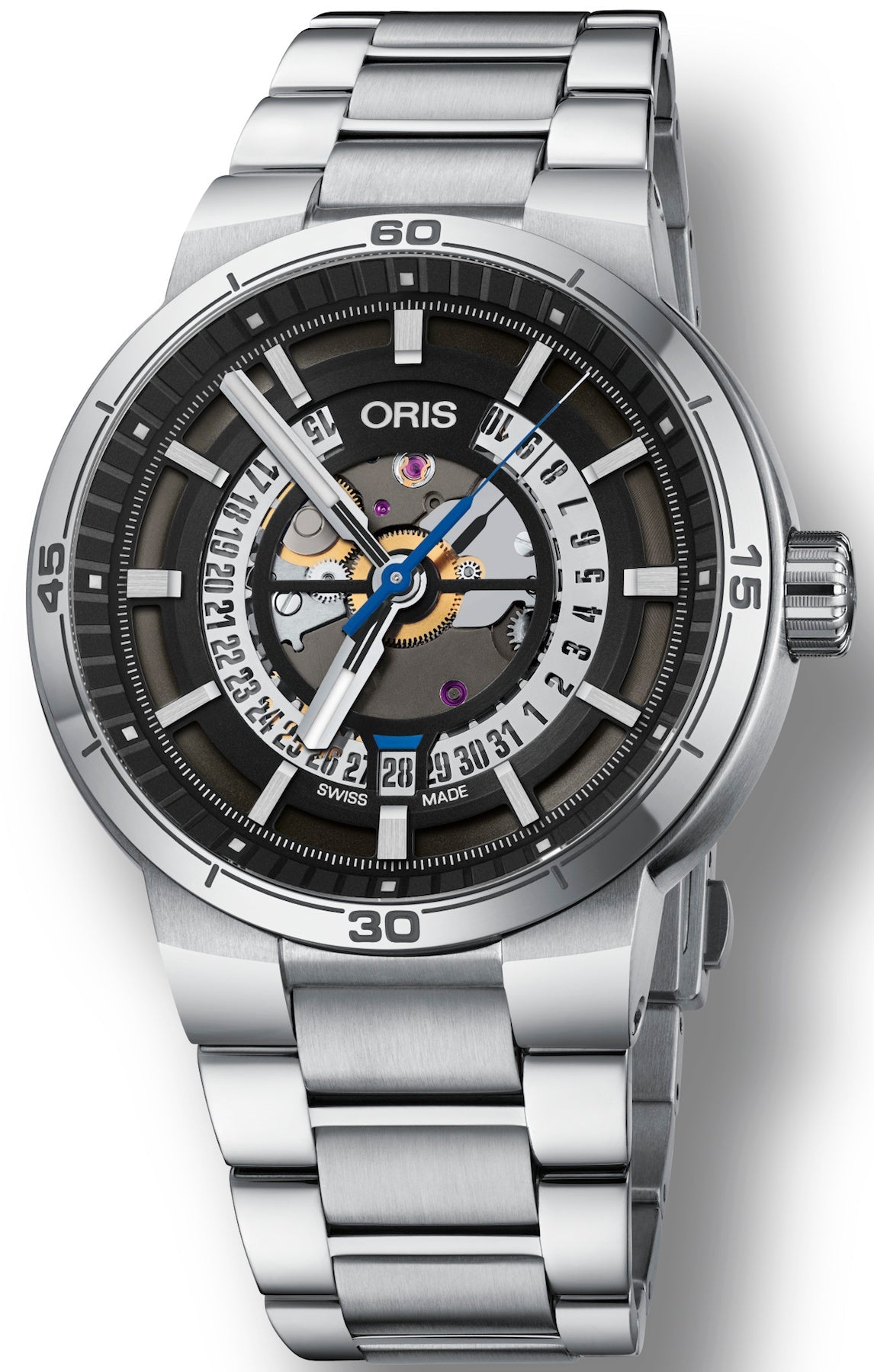 Oris Watch TT1 Engine Date 01 733 7752 4124-07 8 24 08
