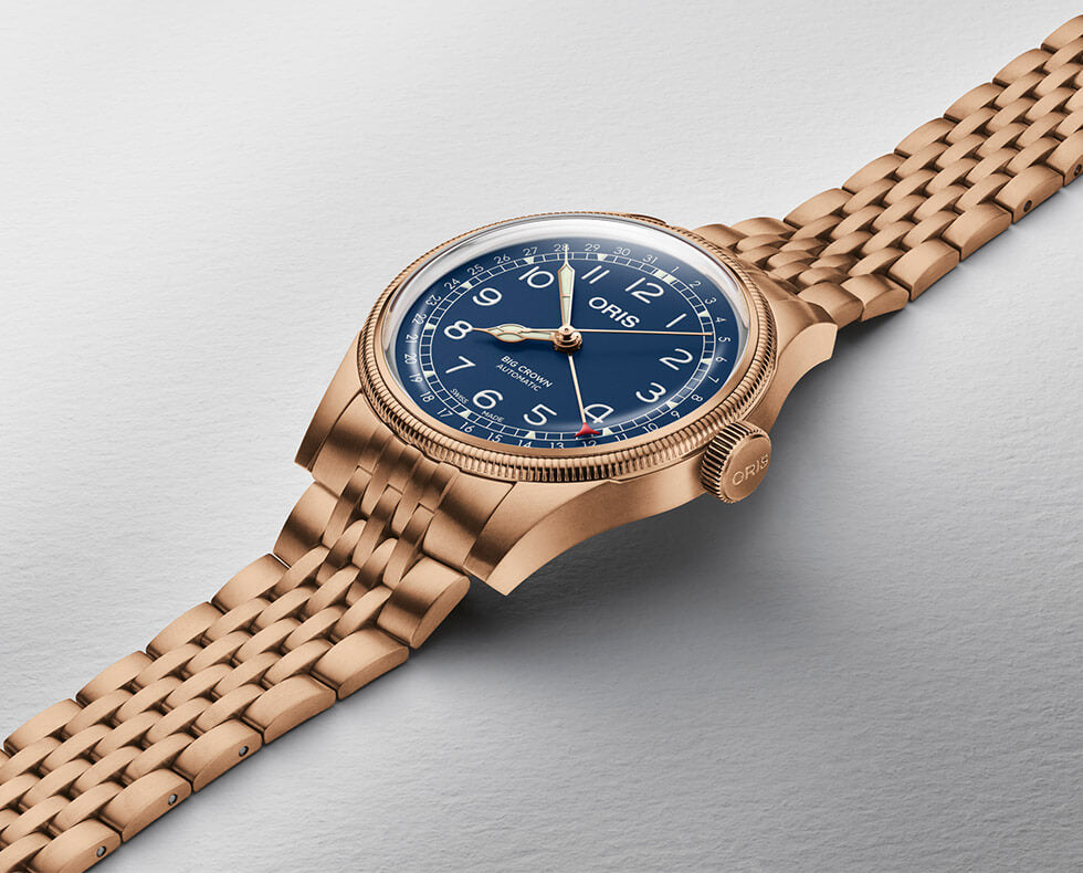 Oris Big Crown Pointer Date Bronze Leather Blue 01 754 7741 3165-07 5 20 58BR Image 2