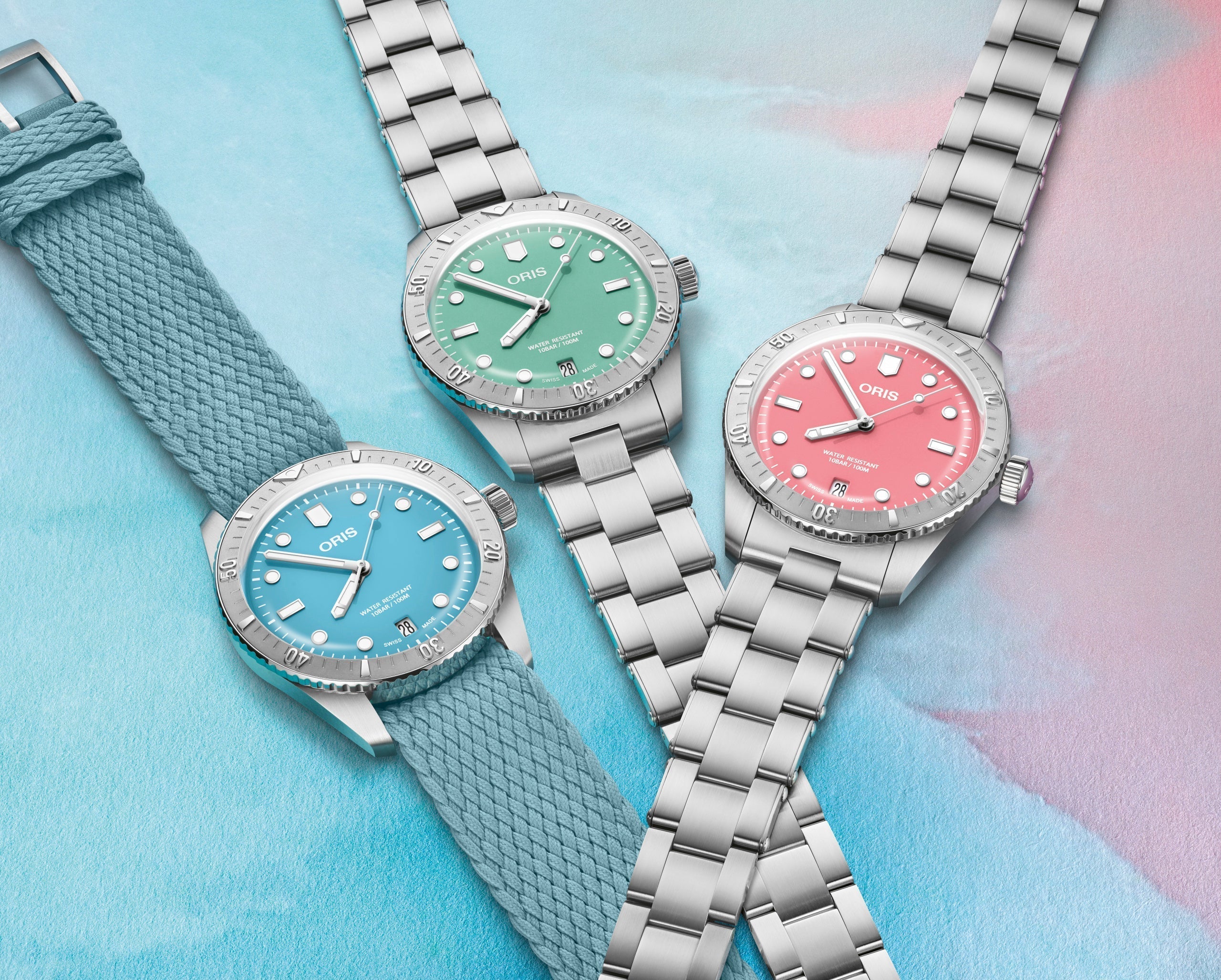 Oris Divers Sixty Five Cotton Candy Bracelet 01 733 7771 4057-07 8 19 18 Image 3