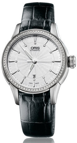 Oris Watch Artelier Lady Date Diamond Leather 01 561 7687 4951-07 5 14 60FC Image 1